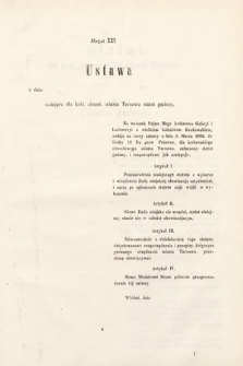 [Kadencja I, sesja IV, al. 21] Alegata do Sprawozdań Stenograficznych z Czwartej Sesyi Sejmu Galicyjskiego z roku 1866. Alegat 21