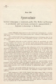 [Kadencja I, sesja IV, al. 22] Alegata do Sprawozdań Stenograficznych z Czwartej Sesyi Sejmu Galicyjskiego z roku 1866. Alegat 22
