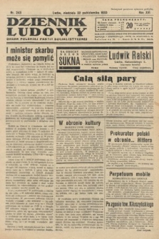 Dziennik Ludowy : organ Polskiej Partji Socjalistycznej. 1933, nr 243