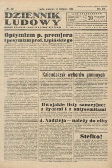Dziennik Ludowy : organ Polskiej Partji Socjalistycznej. 1933, nr 261