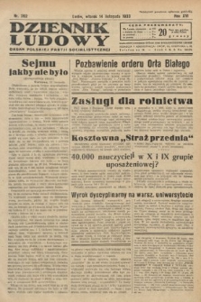 Dziennik Ludowy : organ Polskiej Partji Socjalistycznej. 1933, nr 262