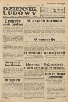 Dziennik Ludowy : organ Polskiej Partji Socjalistycznej. 1933, nr 272