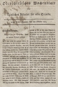 Oberschlesisches Wochenblatt : oder Nutzliches Alterey für alle Stände. 1803, nr 40