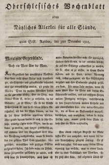 Oberschlesisches Wochenblatt : oder Nutzliches Alterey für alle Stände. 1803, nr 49