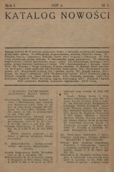 Katalog Nowości. 1927, nr 9