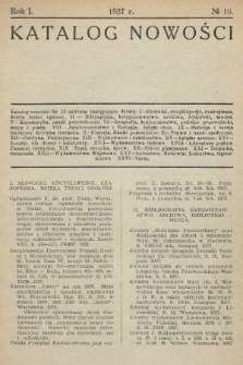 Katalog Nowości. 1927, nr 10