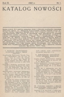 Katalog Nowości. 1928, nr 3