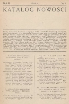 Katalog Nowości. 1928, nr 4