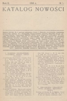 Katalog Nowości. 1928, nr 5