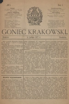 Goniec Krakowski. 1877, nr 5
