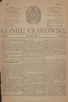 Goniec Krakowski. 1877, nr 6