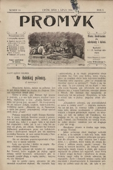 Promyk : pismo ilustrowane dla młodzieży i dzieci. 1904, nr 10
