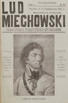 Lud Miechowski : czasopismo polityczno-społeczne. 1917, nr 19