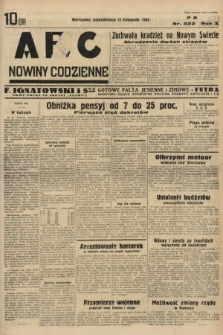 ABC : nowiny codzienne. 1935, nr 322