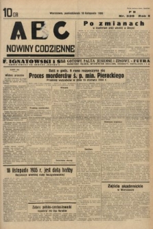 ABC : nowiny codzienne. 1935, nr 329