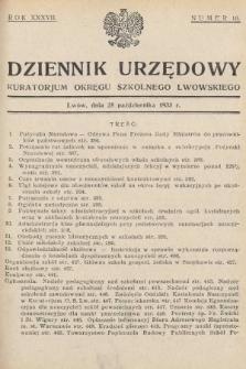 Dziennik Urzędowy Kuratorjum Okręgu Szkolnego Lwowskiego. 1933, nr 10
