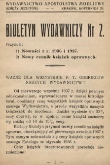 Biuletyn Wydawniczy. 1937, nr 2