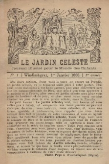 Le Jardin Céleste : journal illustré pour le Monde des Enfants. 1888, no 1