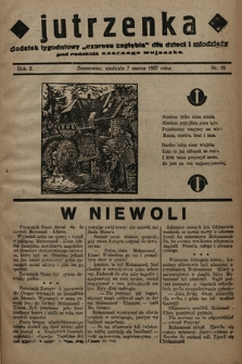 Jutrzenka : dodatek tygodniowy „Expresu Zagłębia” dla dzieci i młodzieży pod redakcją Czarnego Wujaszka. R. 2, 1937, nr 10