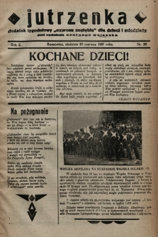 Jutrzenka : dodatek tygodniowy „Expresu Zagłębia” dla dzieci i młodzieży pod redakcją Czarnego Wujaszka. R. 2, 1937, nr 25