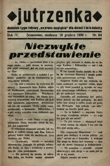 Jutrzenka : dodatek tygodniowy „Expresu Zagłębia” dla dzieci i młodzieży. R. 4, 1938, nr 24