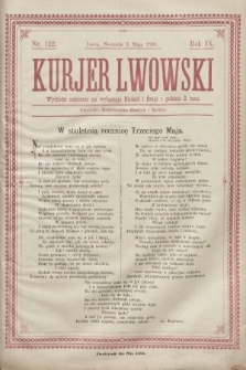 Dodatek do nr. 122 „Kurjera Lwowskiego”. 1891