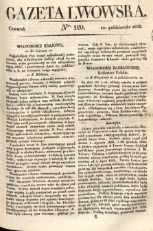 Gazeta Lwowska. 1833, nr 120