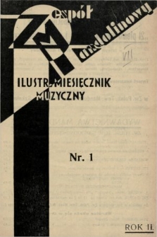Zespół Mandolinowy : ilustrowany miesięcznik muzyczny dla wszystkich. R. 2, 1933, nr 1
