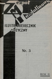 Zespół Mandolinowy : ilustrowany miesięcznik muzyczny dla wszystkich. R. 2, 1933, nr 3