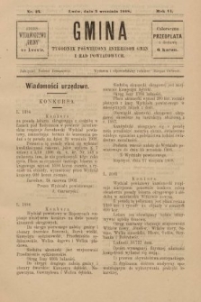 Gmina : tygodnik poświęcony interesom gmin i rad powiatowych. 1908, nr 25