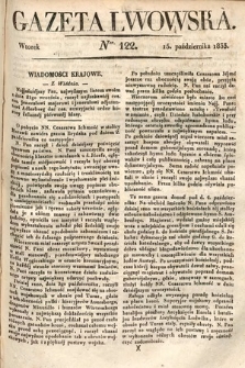 Gazeta Lwowska. 1833, nr 122