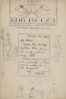 Głos Bucza : pisemko Zlotu Jubileuszowego Chorągwi Męskiej (oddz. Śl.). 1930, nr [10]