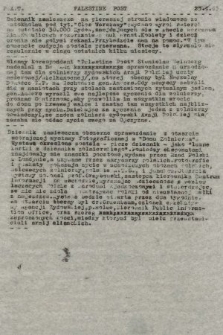 Przegląd Prasy Palestyńskiej : biuletyn Oddziału Polskiej Agencji Telegraficznej w Jerozolimie. 1943, nr 134