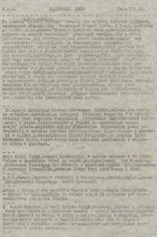 Przegląd Prasy Palestyńskiej : biuletyn Oddziału Polskiej Agencji Telegraficznej w Jerozolimie. 1943, nr 136