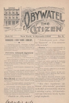 Obywatel = The Citizen. 1896, nr 2