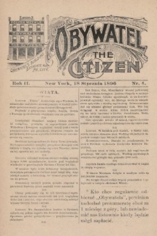 Obywatel = The Citizen. 1896, nr 4