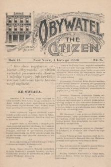 Obywatel = The Citizen. 1896, nr 6