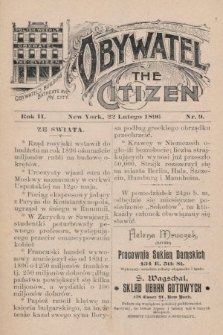 Obywatel = The Citizen. 1896, nr 9