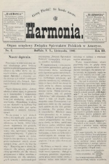 Harmonia : organ urzędowy Związku Śpiewaków Polskich w Ameryce. R. 3, 1901, nr 2