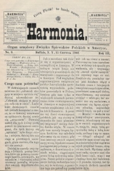 Harmonia : organ urzędowy Związku Śpiewaków Polskich w Ameryce. R. 3, 1902, nr 9