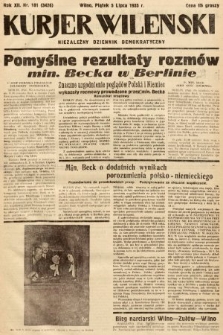 Kurjer Wileński : niezależny dziennik demokratyczny. 1935, nr 181