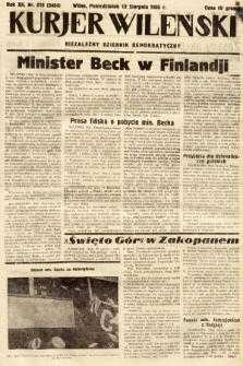 Kurjer Wileński : niezależny dziennik demokratyczny. 1935, nr 219