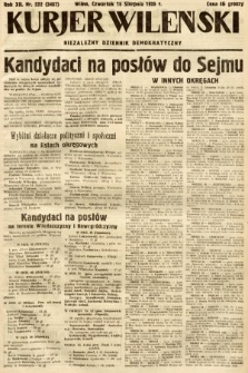 Kurjer Wileński : niezależny dziennik demokratyczny. 1935, nr 222