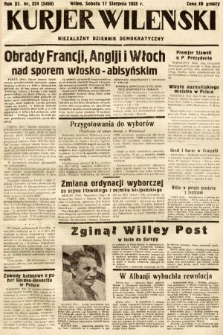 Kurjer Wileński : niezależny dziennik demokratyczny. 1935, nr 224