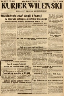 Kurjer Wileński : niezależny dziennik demokratyczny. 1935, nr 242