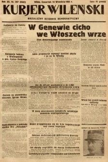 Kurjer Wileński : niezależny dziennik demokratyczny. 1935, nr 257