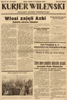 Kurjer Wileński : niezależny dziennik demokratyczny. 1935, nr 315