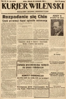 Kurjer Wileński : niezależny dziennik demokratyczny. 1935, nr 325