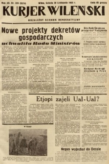 Kurjer Wileński : niezależny dziennik demokratyczny. 1935, nr 329