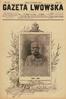 Gazeta Lwowska. 1910, nr 187